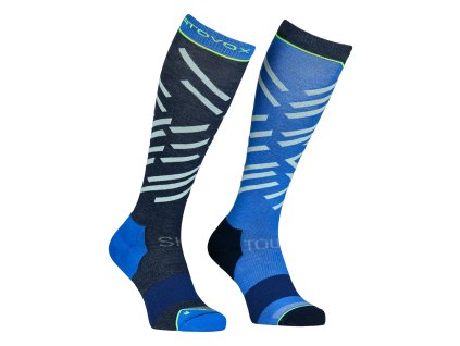 Pánské  Ponožky Ortovox Ski Tour Long Socks Men's (Velikost 45-47 EU, Barva Deep Ocean)