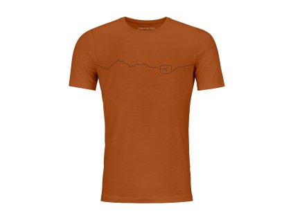 Pánské  Tričko Ortovox 150 Cool Mountain T-shirt Men's (Velikost XL, Barva Bristle Brown)