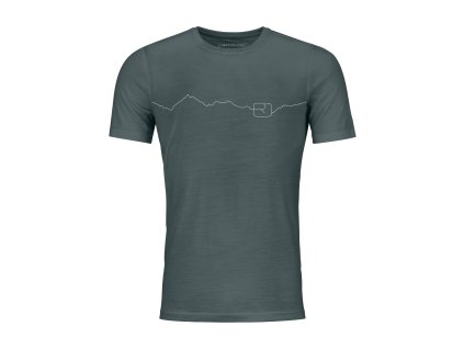 Pánské  Tričko Ortovox 150 Cool Mountain T-shirt Men's (Velikost M, Barva Dark Arctic Grey)