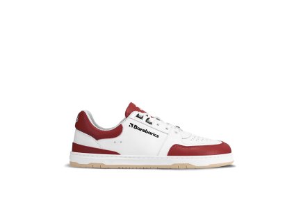 Barefoot tenisky Barebarics Wave - White & Crimson Red