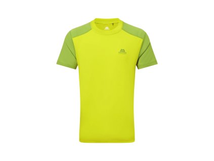 Pánské  Tričko Mountain Equipment Headpoint Block T-shirt Men's (Velikost XL, Barva Vine/Cactus)