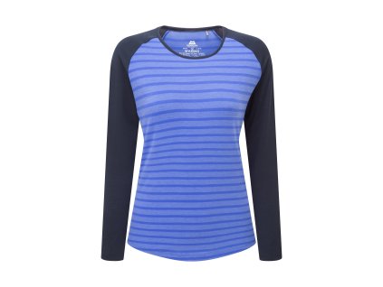 Dámské Tričko Mountain Equipment Redline Long Sleeve T-shirt Women's (Velikost L, Barva Vivid Stripe/Cosmos)