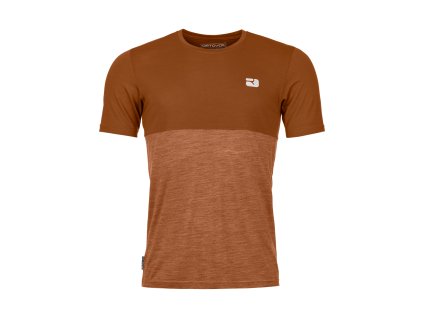 Pánské  Tričko Ortovox 150 Cool Logo T-shirt Men's (Velikost S, Barva Bristle Brown)