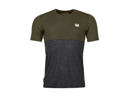 Pánské  Tričko Ortovox 150 Cool Logo T-shirt Men's (Velikost XL, Barva Dark Wild Herbs)