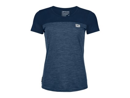 Dámské Tričko Ortovox 150 Cool Logo T-shirt Women's (Velikost L, Barva Deep Ocean)
