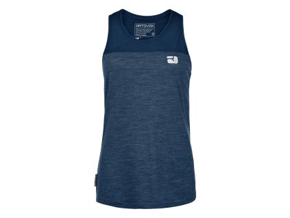 Dámské Tílko Ortovox 150 Cool Logo Top Women's (Velikost L, Barva Deep Ocean)