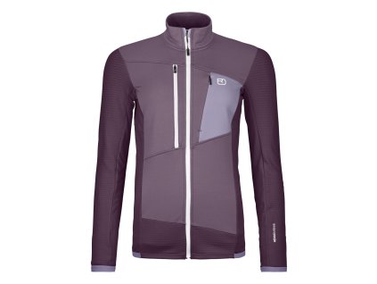 Dámská Mikina Ortovox Fleece Grid Jacket Women's (Velikost S, Barva Dark Wild Berry)