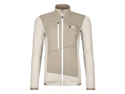 Dámská Mikina Ortovox Fleece Grid Jacket Women's (Velikost XL, Barva White Chalk)
