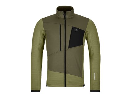 Pánská Mikina Ortovox Fleece Grid Jacket Men's (Velikost XL, Barva Wild Herbs)