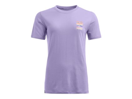 Dámské Tričko Ortovox 140 Cool Mtn Gradient T-shirt Women's (Velikost XL, Barva Lush Lavender)