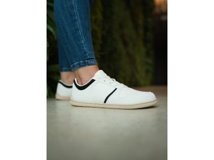 Barefoot tenisky Be Lenka Echo - White & Black Vegan (Velikost 36)