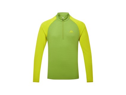 Pánské  Tričko Mountain Equipment Nava Long Sleeve Zip T-shirt Men's (Velikost XXL, Barva Cactus/Vine)