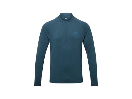 Pánské  Tričko Mountain Equipment Nava Long Sleeve Zip T-shirt Men's (Velikost M, Barva Majolica Blue)