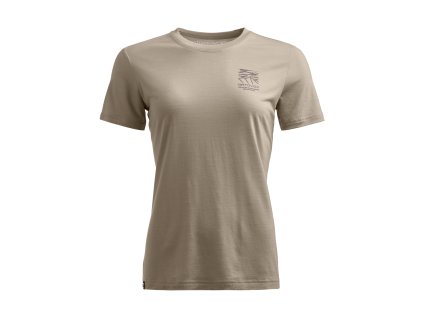 Dámské Tričko Ortovox 150 Cool Mtn Mission T-shirt Women's (Velikost S, Barva Grey Sand)