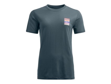 Dámské Tričko Ortovox 140 Cool Mtn Gradient T-shirt Women's (Velikost L, Barva Dark Arctic Grey)