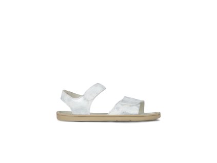 Dětské barefoot sandály Be Lenka Miami Kids - Off - White Sparkle (Velikost 27)