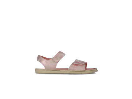 Dětské barefoot sandály Be Lenka Miami Kids - Coral Sparkle (Velikost 27)