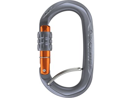 Climbing Technology Obx SGL (screw gate with spring bar) (Velikost Onesize, Barva Grey/Orange)