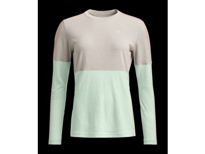 Dámské Tričko Ortovox 185 Rock'N'Wool Long Sleeve Women's (Velikost M, Barva White Tea)