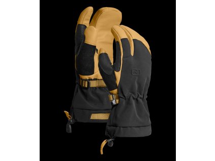 Pánské  Rukavice Ortovox Merino Freeride 3 Finger Glove Men's (Velikost XL, Barva Wild Cumin)