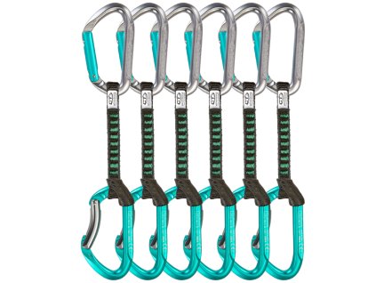 Climbing Technology Salto Set UL - 6 PACK (Velikost 12, Barva Titanium/Acquamarine)