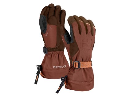 Pánské  Rukavice Ortovox Merino Freeride Glove (Barva Clay Orange, Velikost S)