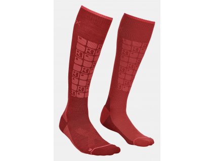 Dámské Ponožky Ortovox W's Ski Compression Socks (Barva Dark Blood, Velikost 39-41)