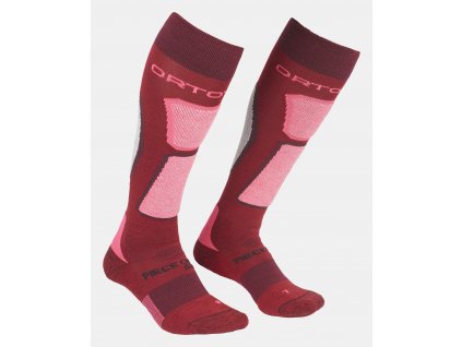 Dámské Ponožky Ortovox W's Ski Rock'n'Wool Socks (Barva Dark Blood, Velikost 42-44)