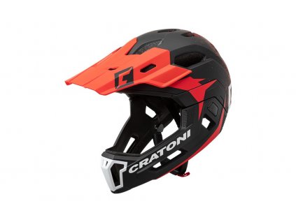 Helma CRATONI C-Maniac 2.0 MX Black/Red Matt (Velikost 58-61 cm)