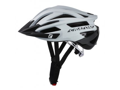 Helma CRATONI Agravic White/Black Glossy (Velikost 58-62 cm)