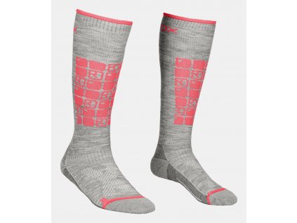 Dámské Ponožky Ortovox W's Ski Compression Socks (Barva Grey Blend, Velikost 39-41)