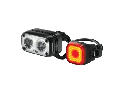 Sada světel KNOG Blinder Road 400 & Mini Square Rear