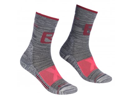 Dámské Ponožky Ortovox W's Alpinist Pro Compression Mid Socks (Barva Grey Blend, Velikost 42-44)