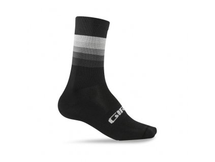 Cyklistické ponožky GIRO Comp High Rise Black Heatwave - černé