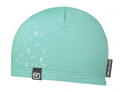 Čepice Ortovox Fleece Light Grid Beanie - modrá (Velikost Uni, Barva modrá)