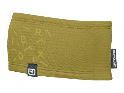 Čelenka Ortovox Fleece Light Grid Headband - zelená (Velikost Uni, Barva zelená)