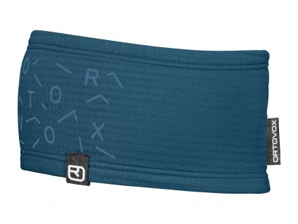 Čelenka Ortovox Fleece Light Grid Headband - modrá