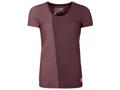 Dámské Tričko Ortovox W's 170 Cool Vertical T-Shirt - červené
