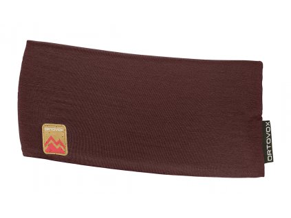 Čelenka Ortovox 140 Cool Headband - červená (Velikost Uni, Barva červená)