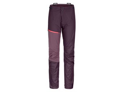 Dámské Kalhoty Ortovox W's Westalpen 3L Light Pants - červené (Velikost L, Barva červená)