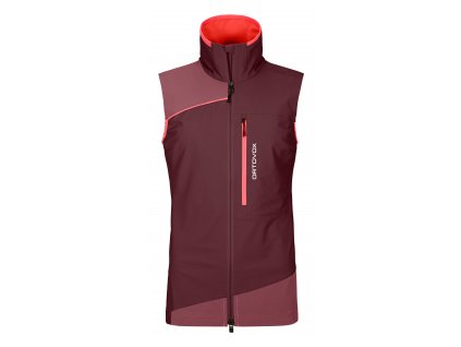 Dámská Vesta Ortovox W's Pala Light Vest - červená (Velikost S, Barva červená)