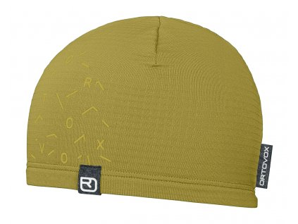 Čepice Ortovox Fleece Light Grid Beanie - zelená (Velikost Uni, Barva zelená)