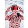 Merino triko MONS ROYALE CASCADE MERINO FLEX 200 MOCK NECK LS retro red nordtek (Velikost L)