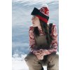 Merino triko MONS ROYALE CASCADE MERINO FLEX 200 MOCK NECK LS retro red nordtek (Velikost L)