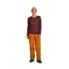 Dámské Tričko Ortovox 185 Merino Brand Outline Long Sleeve Women's