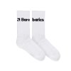 Barebarics - Barefootové ponožky - Crew - White - Big logo (Velikost 43-46)