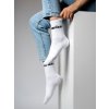 Barebarics - Barefootové ponožky - Crew - White - Big logo (Velikost 43-46)
