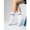 Barebarics - Barefootové ponožky - Crew - White - Big logo (Velikost 43-46)