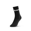 Barebarics - Barefootové ponožky - Crew - Black - Big logo (Velikost 39-42)