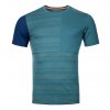 Pánské  Tričko Ortovox 185 Rock'N'Wool Short Sleeve Men's (Velikost L, Barva Arctic Grey)